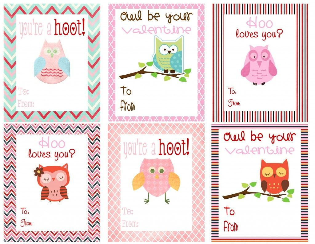 Free Printable Owl Themed Valentines | Deal Wise Mommy | Coupons - Free Printable Owl Valentine Cards