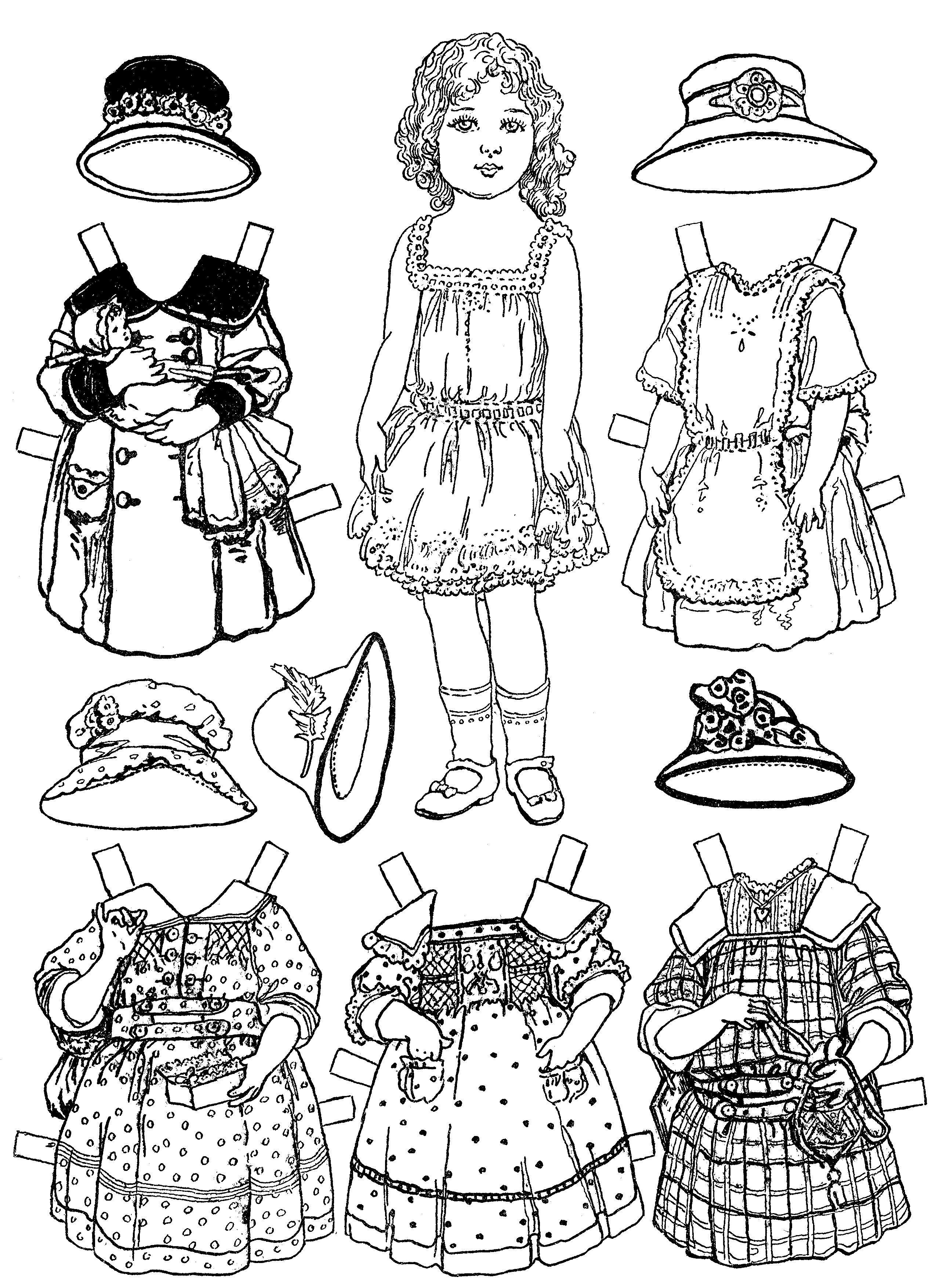 Free Printable Paper Doll Coloring Pages For Kids | Paper Dolls - Free Printable Paper Doll Coloring Pages