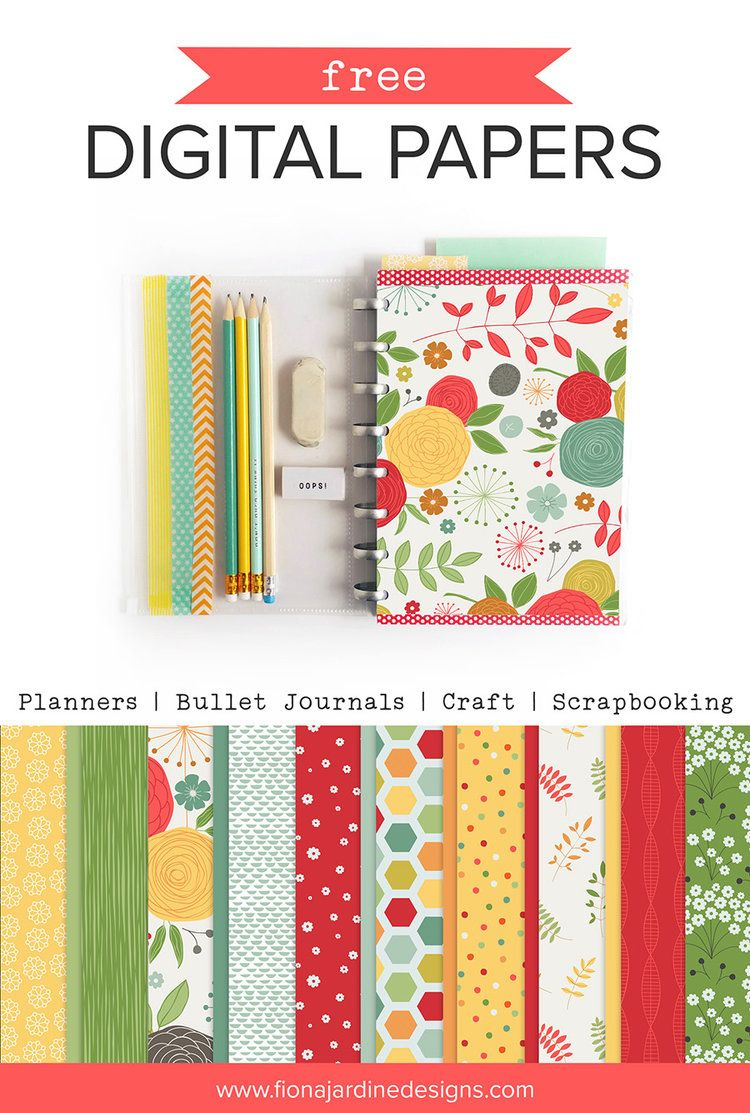 Free Printable Papers For Planners, Craft And Scrapbooking | Digital - Baby Scrapbook Templates Free Printable