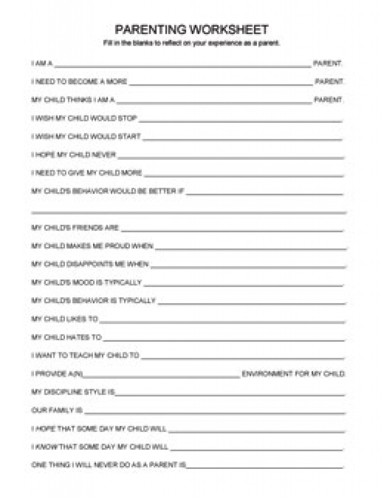 Free Printable Parenting Tools - Behavior Contracts &amp;amp; Charts - Free Printable Parenting Plan