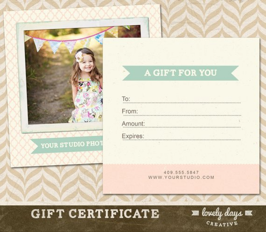Free Printable Photography Gift Certificate Template Photography - Free Printable Photography Gift Certificate Template