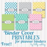 Free Printable Planner Coverssix Styles! | Planners And   Free Printable Binder Covers And Spines