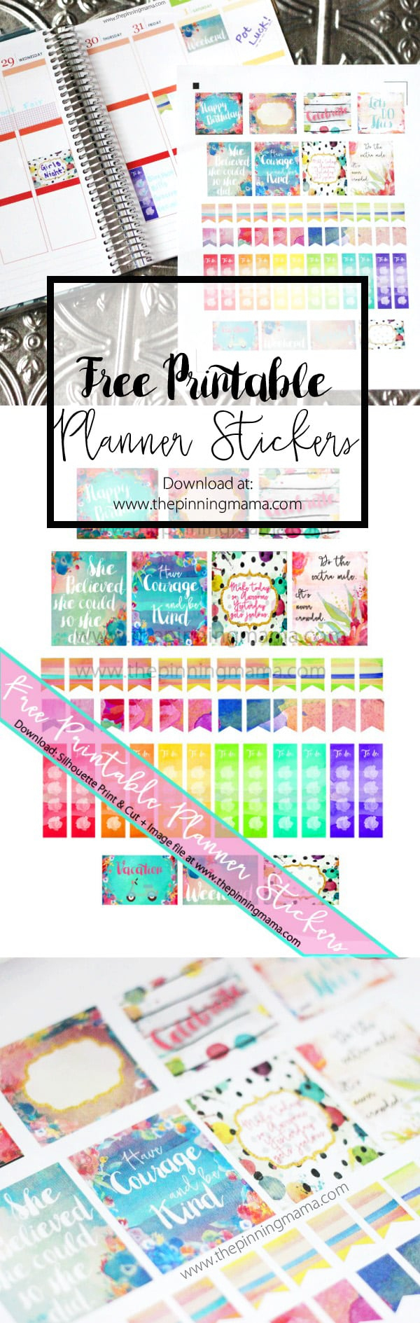 Free Printable Planner Stickers • The Pinning Mama - Printable Erin Condren Stickers Free