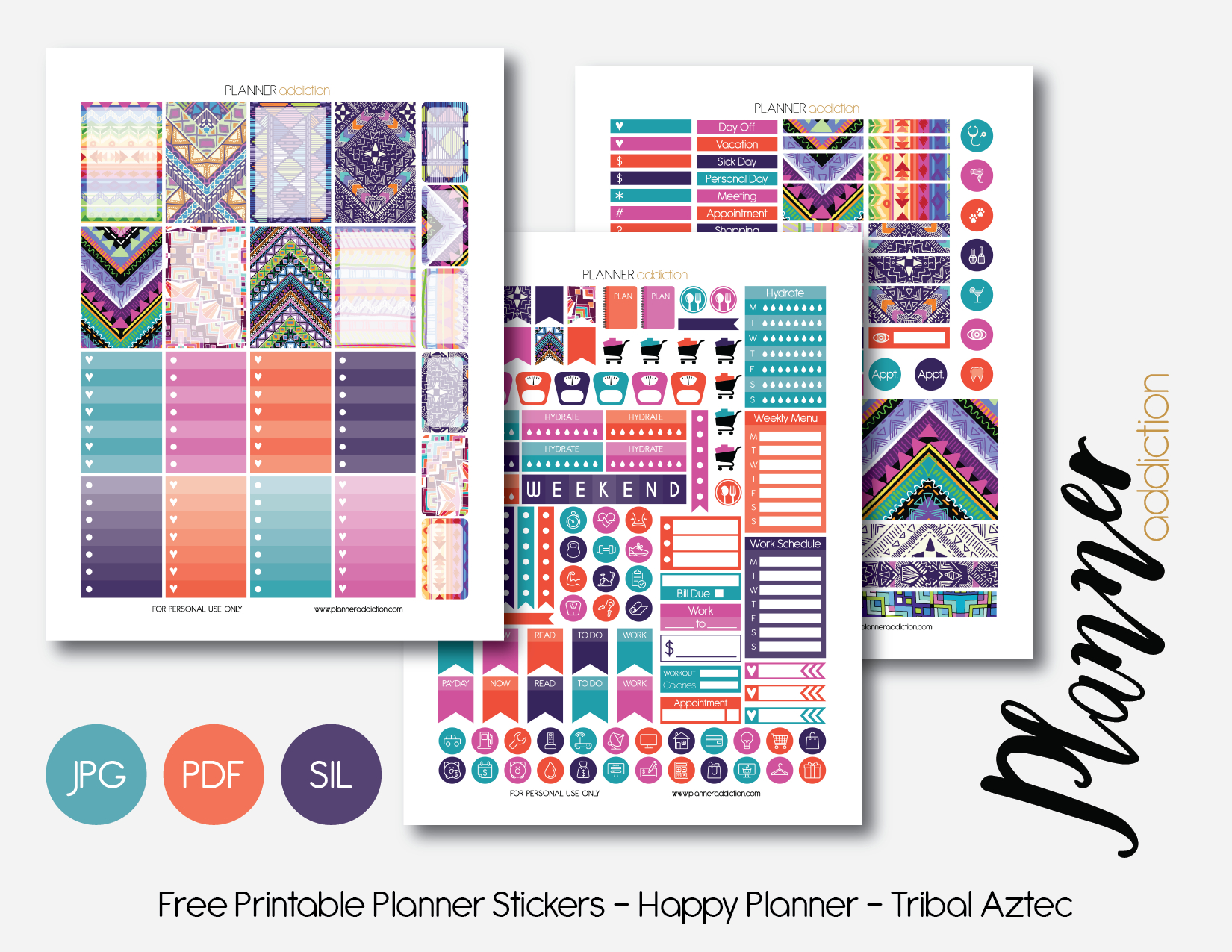 Free Printable Planner Stickers – Planner Addiction - Free Printable Planner Stickers Pdf
