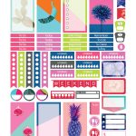 Free Printable Planner Stickers   Tropical Pop Art   Happy Planner   Happy Planner Free Printable Stickers