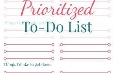 Free Printable Prioritized To Do List - Weekly To Do List Free Printable