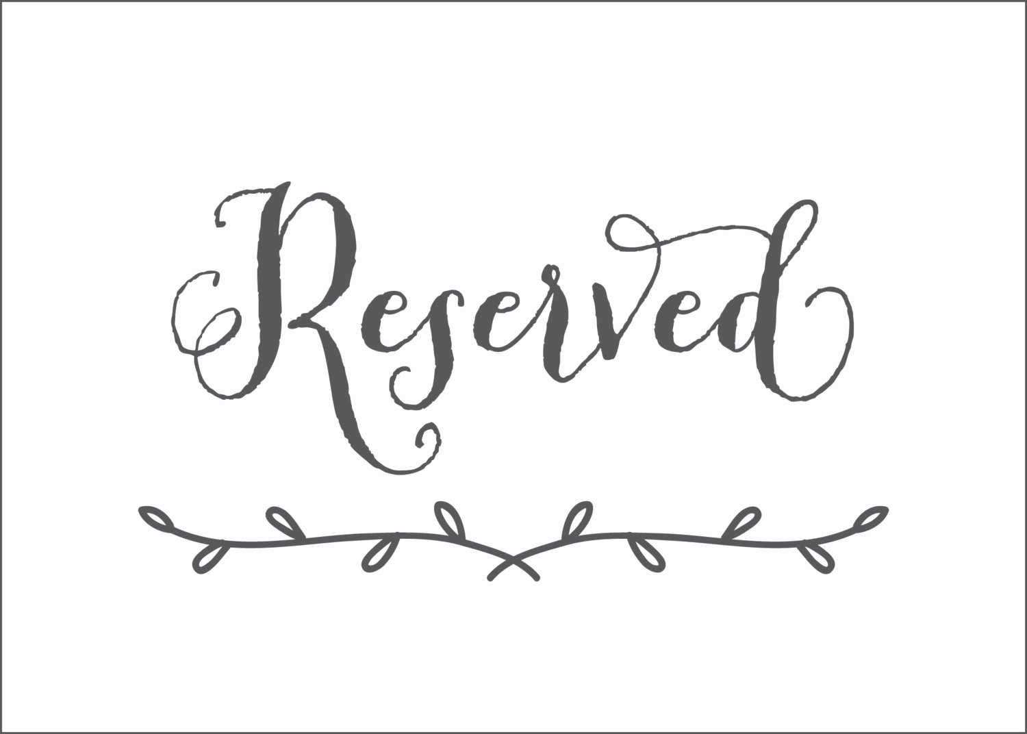 Free Printable Reserved Table Signs Template Elegant - Classy World - Free Printable Reserved Table Signs