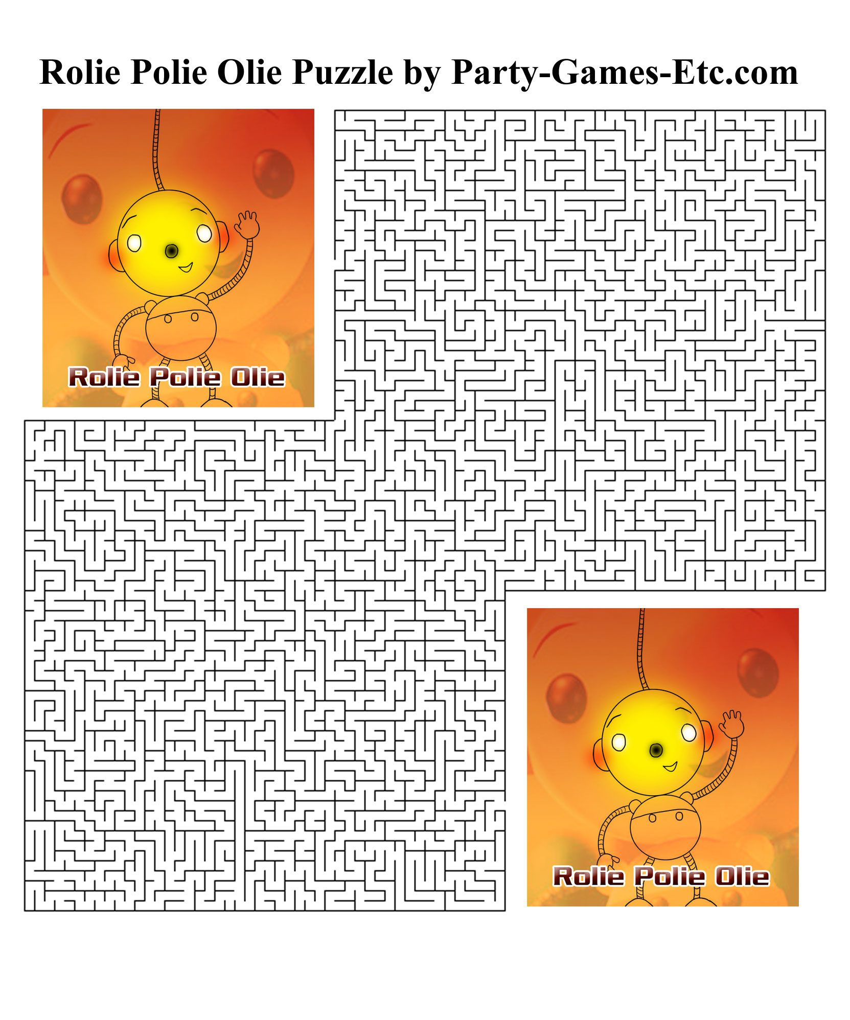 Free Printable Rolie Polie Olie Party Game And Pen And Paper - Over The Hill Games Free Printable