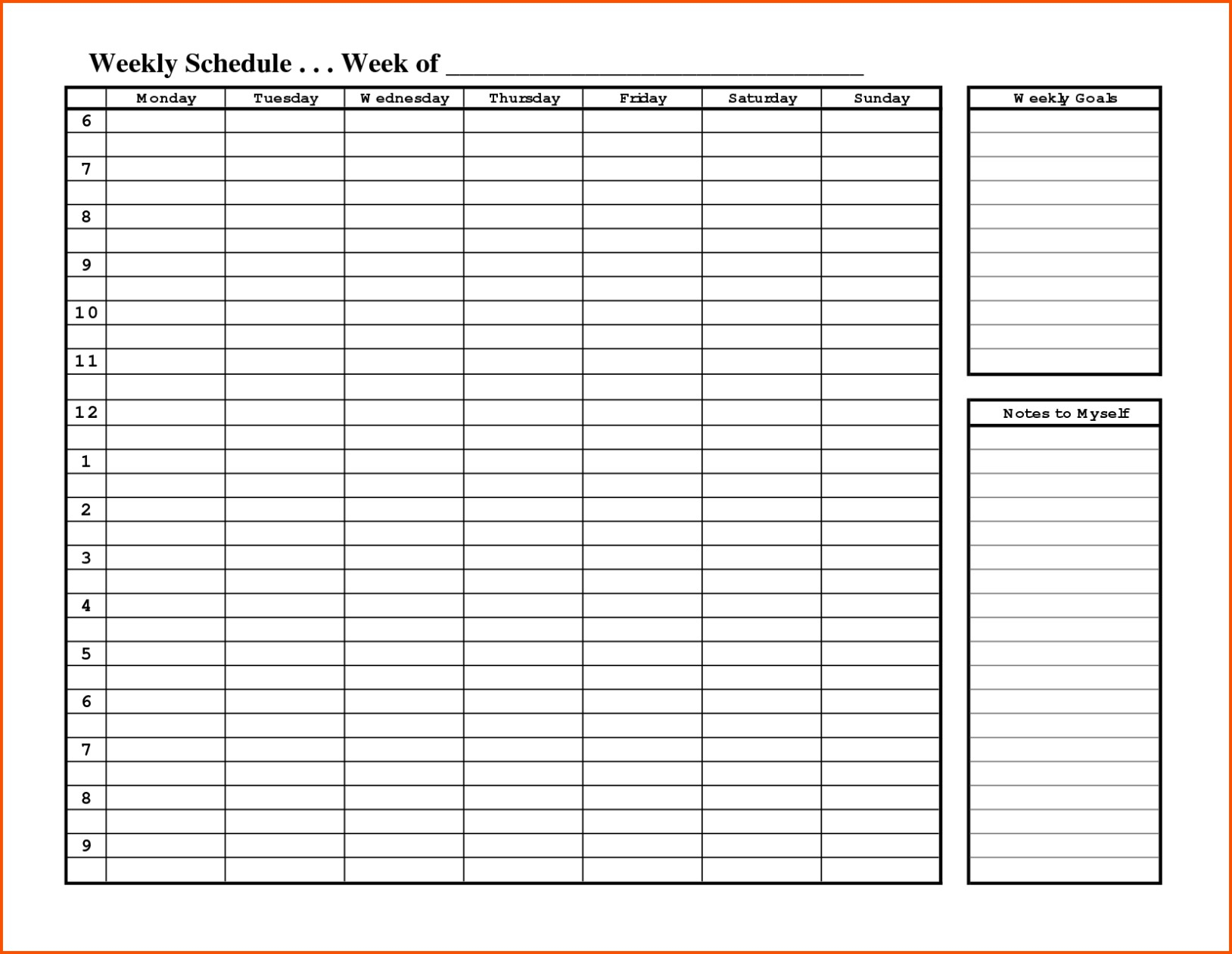 Free Printable Scheduling Calendar Free Printable Weekly Schedule - Free Printable Weekly Schedule