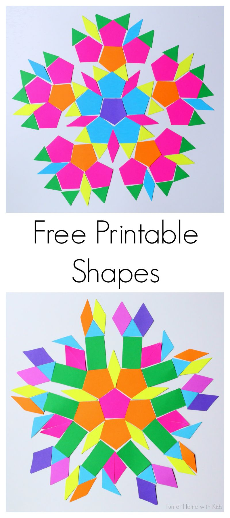Free Printable Shapes For Travel Kit | Formes Geo - Free Printable Shapes