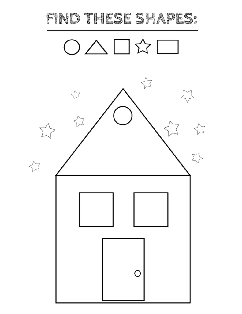 Free Printable Shapes Worksheets For Toddlers And Preschoolers - Free Printable Shapes Worksheets