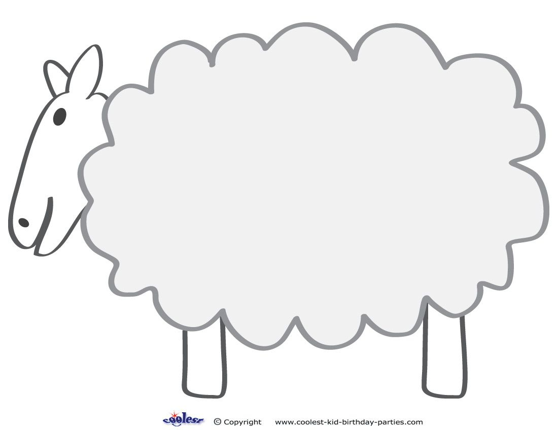 Free Printable Sheep Template | Colors And Things | Pinterest - Free Printable Pictures Of Sheep