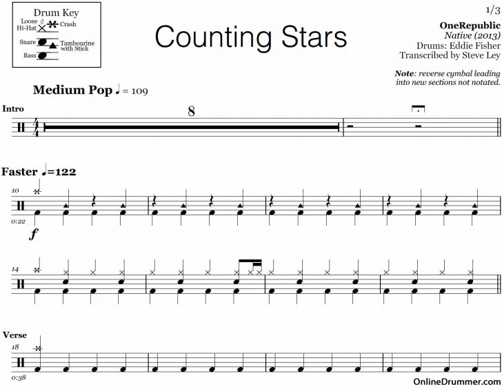 Free Printable Sheet Music For Drums | Download Them Or Print - Free ...