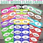 Free Printable Sight Word Flash Cards | Sight Word Activities For   Free Printable Phonics Books For Kindergarten