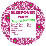 Free Printable Sleepover Party Invitations   Hundreds Of Slumber   Free Printable Event Invitations