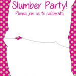 Free Printable Slumber Party Invitation | Party Ideas In 2019   Free Printable Event Invitations