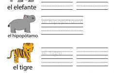 Free Printable Spanish Learning Worksheet For Kindergarten - Free Printable Spanish Worksheets