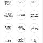 Free Printable Spice Jar Labels | Spice Lables | Pinterest | Spice   Free Printable Labels For Jars