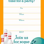 Free Printable Sports Birthday Party Invitations Templates | Party   Free Printable Bowling Birthday Party Invitations