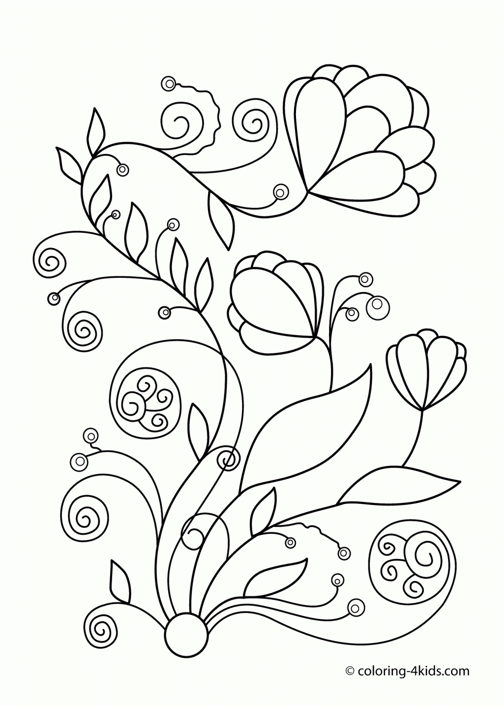 Free Printable Spring Coloring Pages For Adults - Coloring Home - Free Printable Spring Coloring Pages For Adults