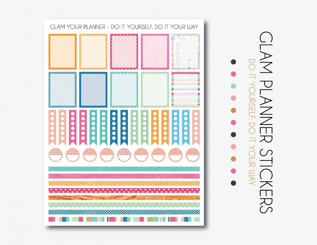 Free Printable Spring Planner Stickersglam Planner Stickers - Free Printable Planner Stickers
