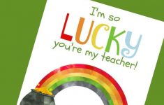 Free Printable St. Patrick's Day Card For Teacher Appreciation - Free Printable St Patrick's Day Card