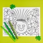 Free Printable St. Patrick's Day Coloring Page   Hey, Let's Make Stuff   Free Printable Saint Patrick Coloring Pages