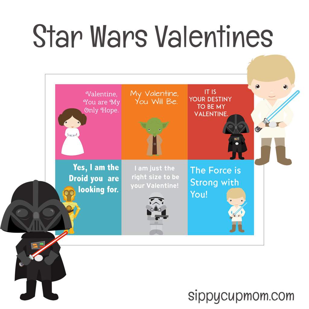 Free Printable Star Wars Valentine&amp;#039;s Day Cards - Sippy Cup Mom - Free Printable Lego Star Wars Valentines