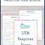 Free Printable Stem Response Pages For Your School | Homeschool   Free Printable Stem Activities