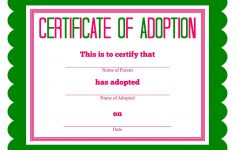 Free Printable Stuffed Animal Adoption Certificate | Free Printables - Fake Adoption Certificate Free Printable
