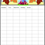 Free Printable Sunday School Attendance Chart Visit The Immanuel   Sunday School Attendance Chart Free Printable