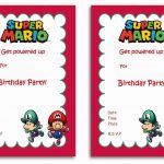Free Printable Super Mario Bros Invitation | Free Printable   Free Printable Super Mario Bros Invitations