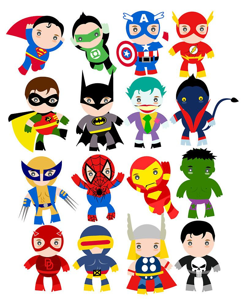 Free Printable Superhero Clipart | Ideias | Superhero Classroom - Free Printable Superhero Pictures