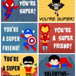 Free Printable Superhero Valentines   Free Printable Superman Valentine Cards