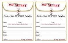 Free Printable Surprise Birthday Party Invitations Templates Inside - Free Printable Surprise Party Invitation Templates