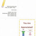 Free Printable Teacher Appreciation Card | Secret Pal Ideas From   Free Printable Teacher Appreciation Cards