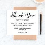 Free Printable Thank You Cards For Business   Chicfetti   Free Personalized Thank You Cards Printable