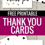 Free Printable Thank You Cards | Freebies | Pinterest | Printable   Free Printable Thank You Cards