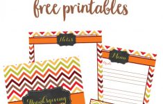 Free Printable Thanksgiving Printables Perfect For Reducing Holiday - Free Printable For Thanksgiving