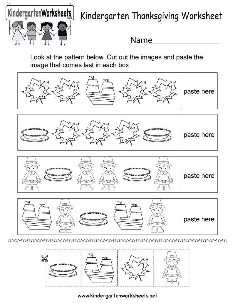 Free Printable Thanksgiving Worksheet For Kindergarten - Free Printable Thanksgiving Worksheets