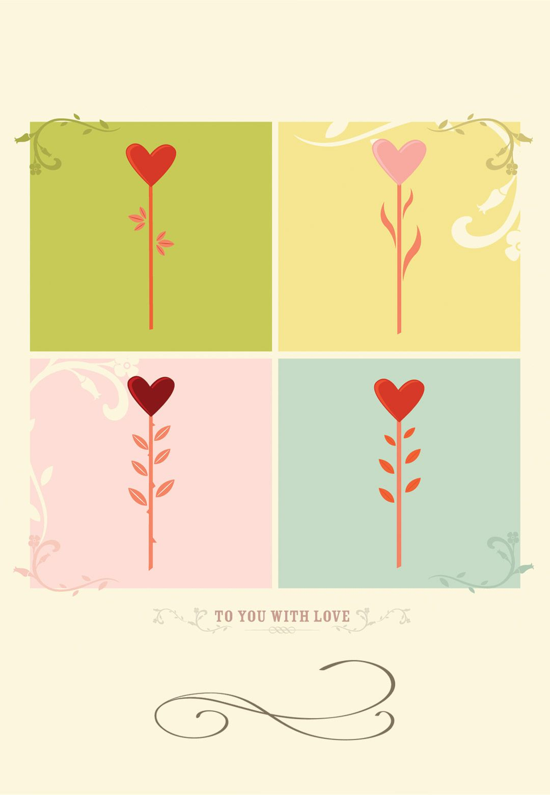 Free Printable To You With Love Greeting Card | Home | Pinterest - Free Printable Love Greeting Cards