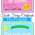 Free Printable Tooth Fairy Certificate | Tooth Fairy Ideas | Tooth   Tooth Fairy Stationery Free Printable