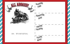 Free Printable Vintage Train Ticket Invitation | Free Printable - Free Printable Ticket Invitation Templates