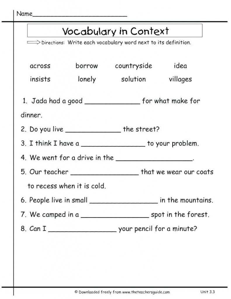 Free Printable Vocabulary Quiz Maker | Free Printable - Free Printable Vocabulary Quiz Maker