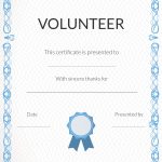 Free Printable Volunteer Appreciation Certificates | Signup   Free Printable Certificates For Teachers