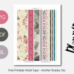 Free Printable Washi Tape   Another Shabby Chic | Organization   Free Printable Washi Tape