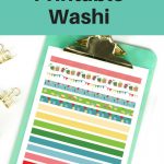 Free Printable Washi Tape For August   Semigloss Design   Free Printable Washi Tape