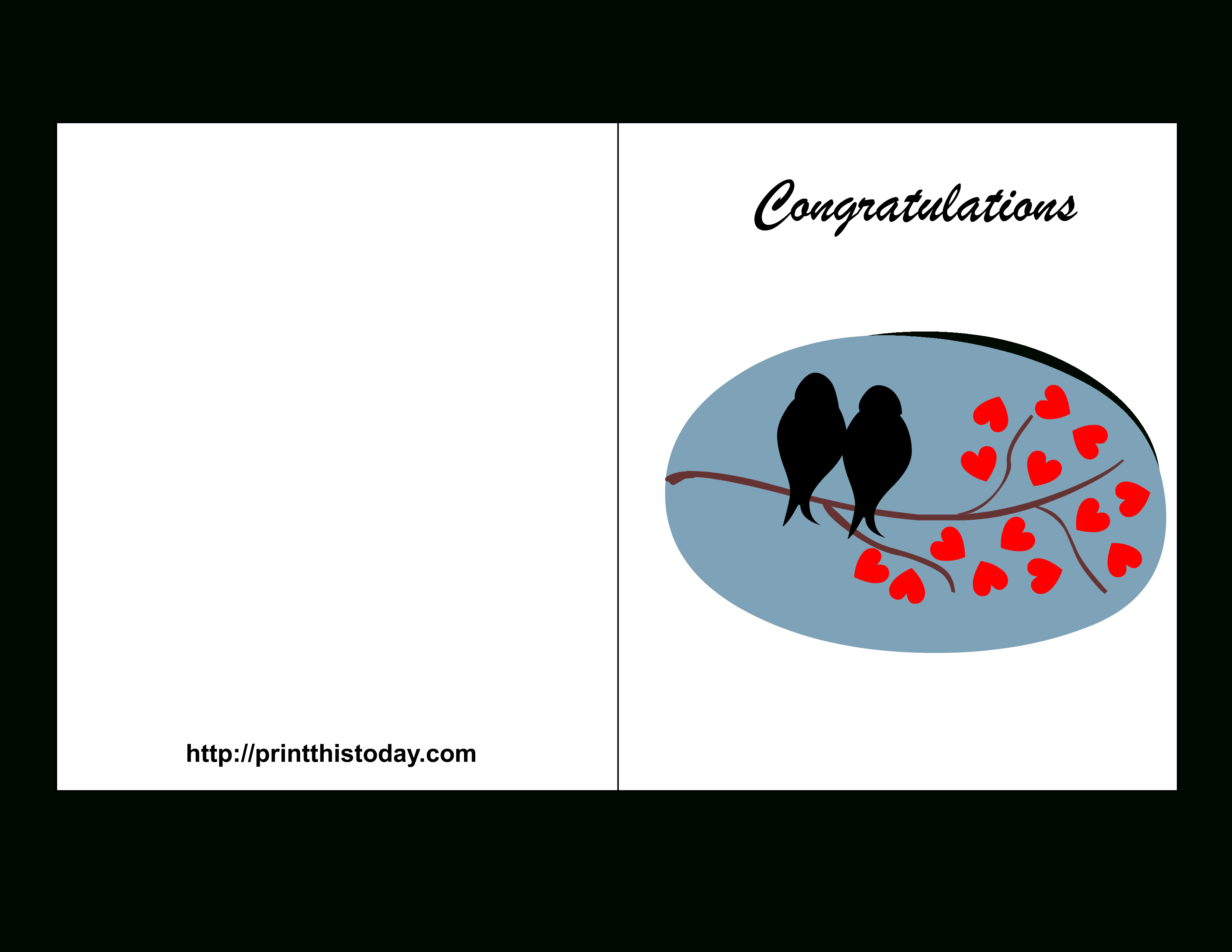 Free Printable Wedding Congratulations Cards - Free Printable Congratulations Cards