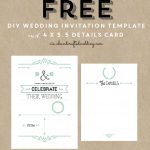 Free Printable Wedding Invitation Template | ** All Things Wedding   Free Printable Wedding Invitations