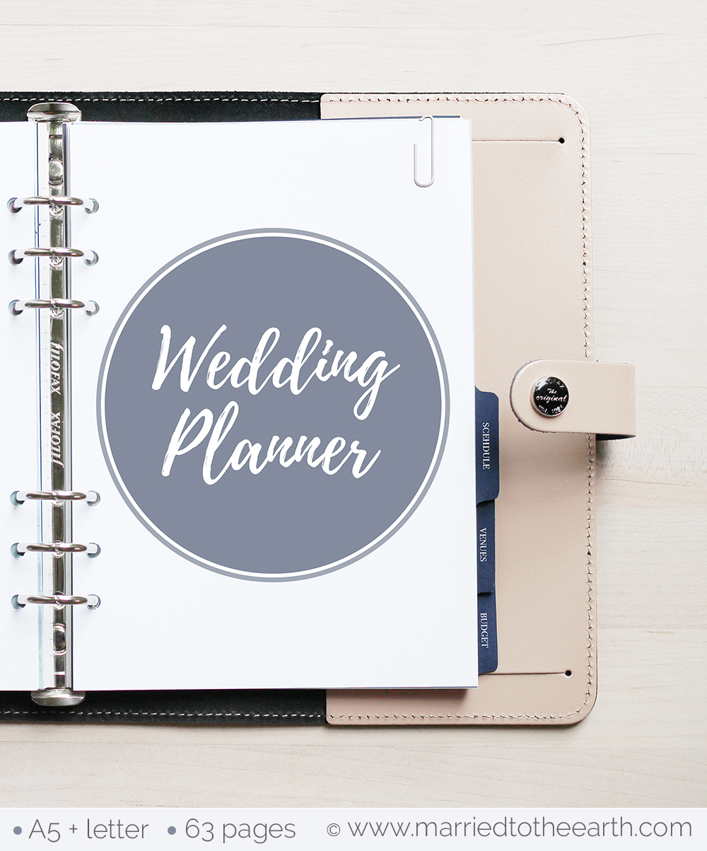 Free Printable Wedding Planner - A5 &amp;amp; Letter - Free Printable Wedding Binder Templates
